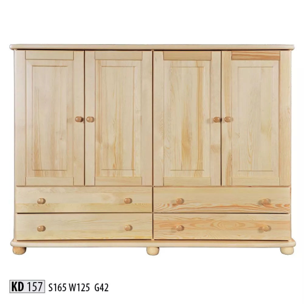 Kumode KD 157 · Priede · 165 × 42 × 125 cm