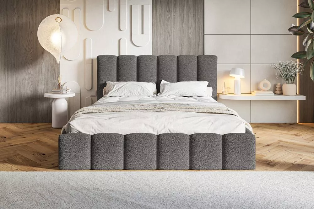 Gulta Slim 11 standard ar stelāžu Guļamvietas platums: 180 cm, Guļamvietas garums: 200 cm, stelāžas tips: koka, · Tumši 