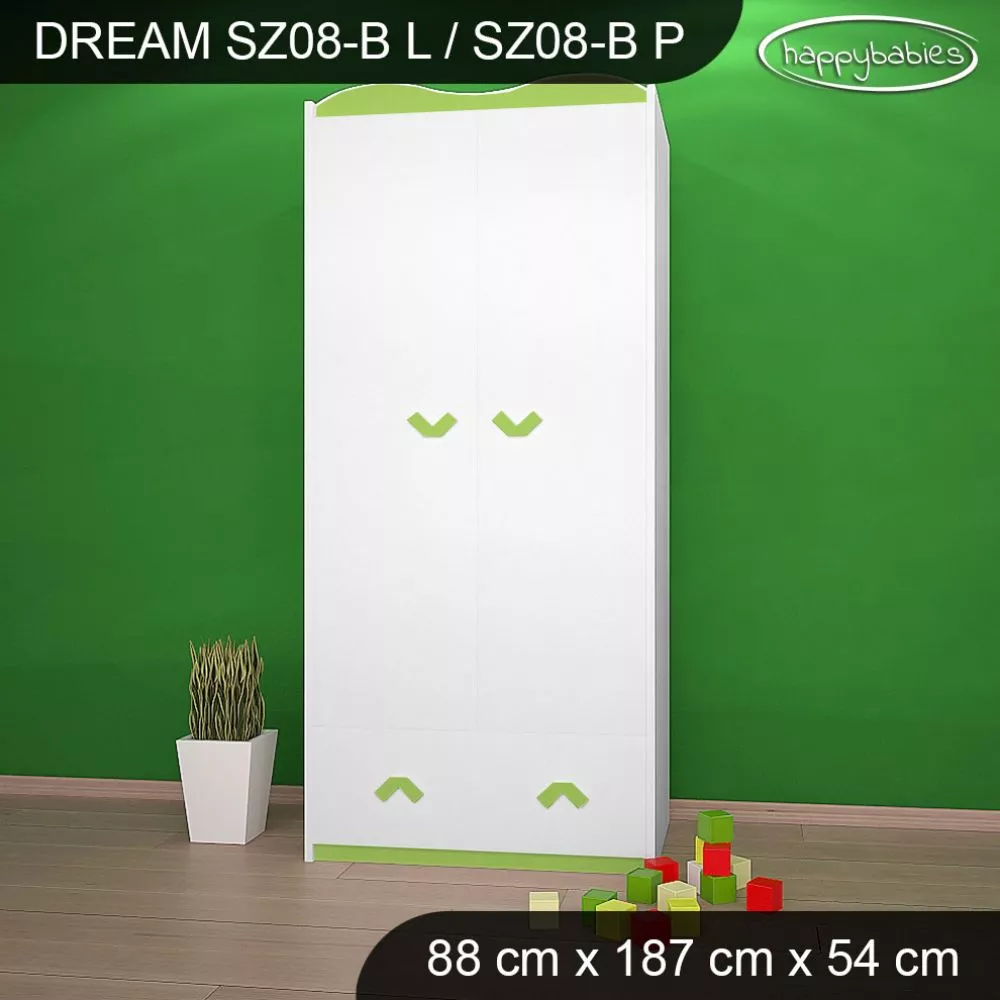 Bērnu skapis Dream SZ08-B · 88 × 54 × 187 cm