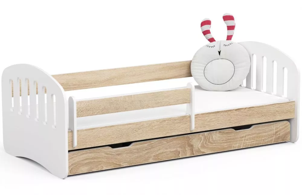 Bērnu gulta Play ar stelāžu Guļamvietas platums: 80 cm, Guļamvietas garums: 180 cm, · 90 × 184 × 60 cm