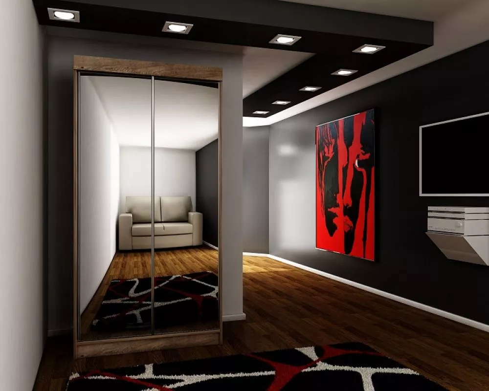Skapis Top 21 ar LED · Tumšais osis · 100 × 62 × 200 cm