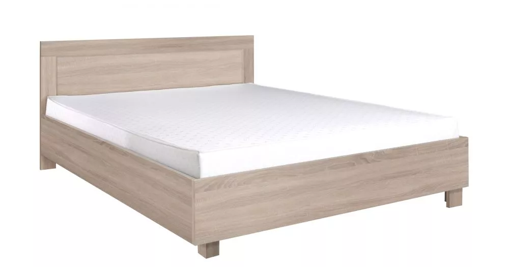 Gulta Cezar 22-23 ar stelāžu Guļamvietas platums: 140 cm, Guļamvietas garums: 200 cm, · Ozols sonoma · 146 × 206 × 83 cm