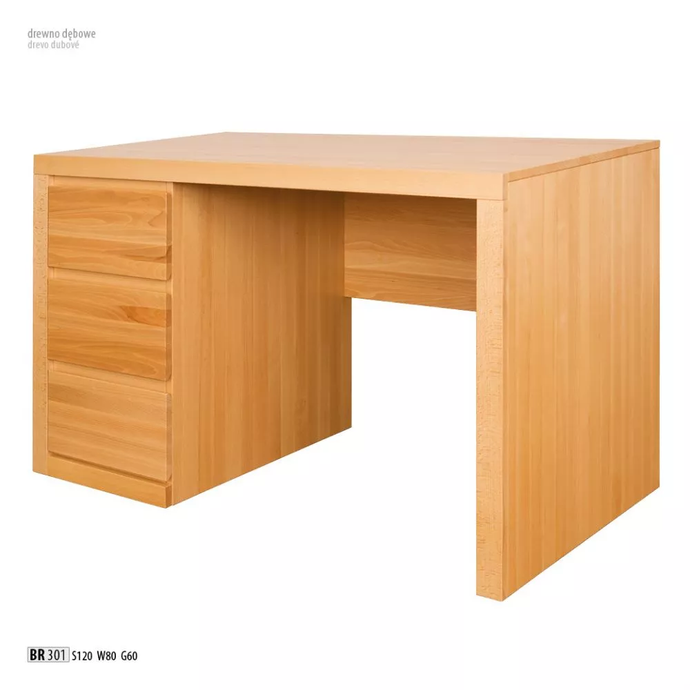 Galds BR 301 L · Savvaļas ozols · 120 × 80 × 60 cm