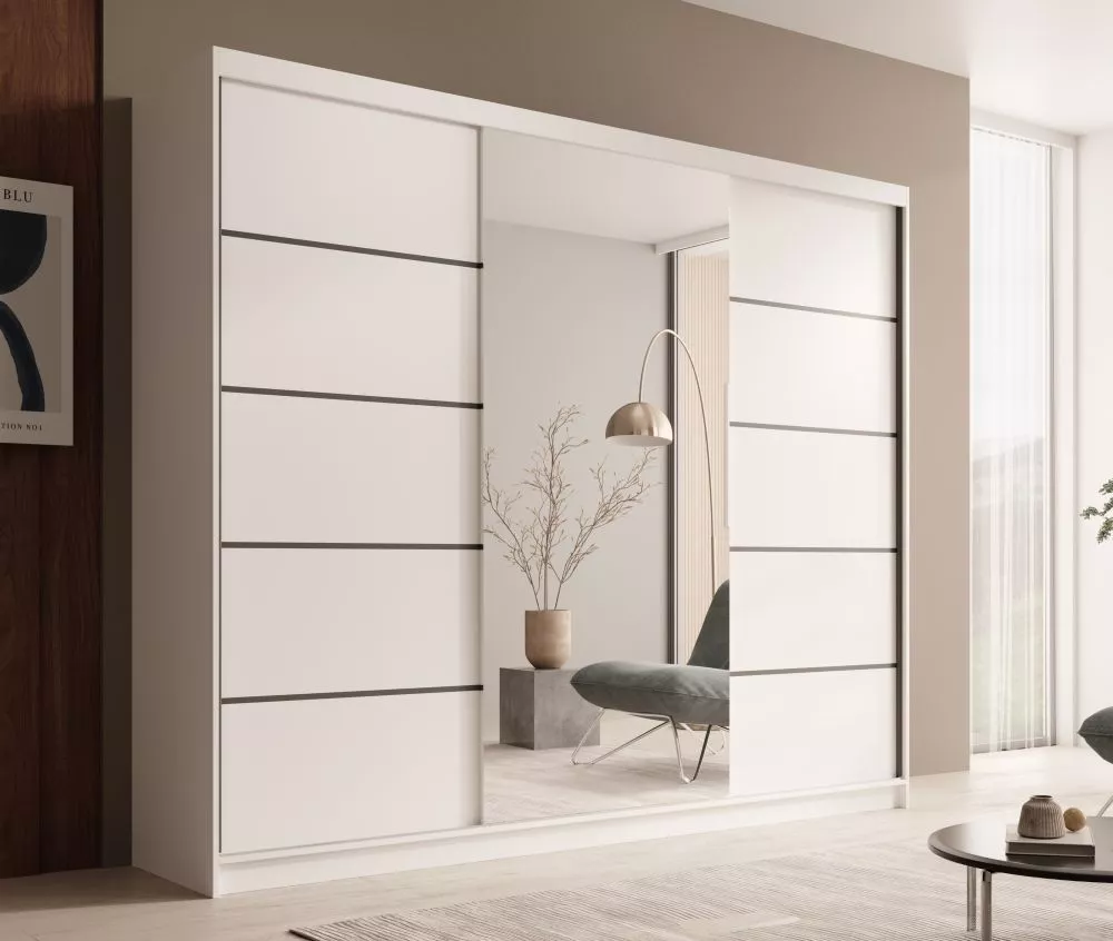 Skapis Etna 250 · Balts · 250 × 58 × 215 cm