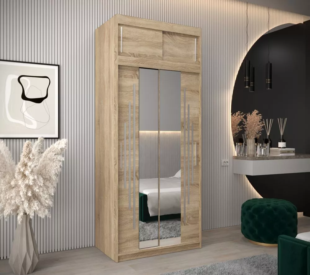 Skapis York 1 Premium · Sonoma · 100 × 62 × 240 cm