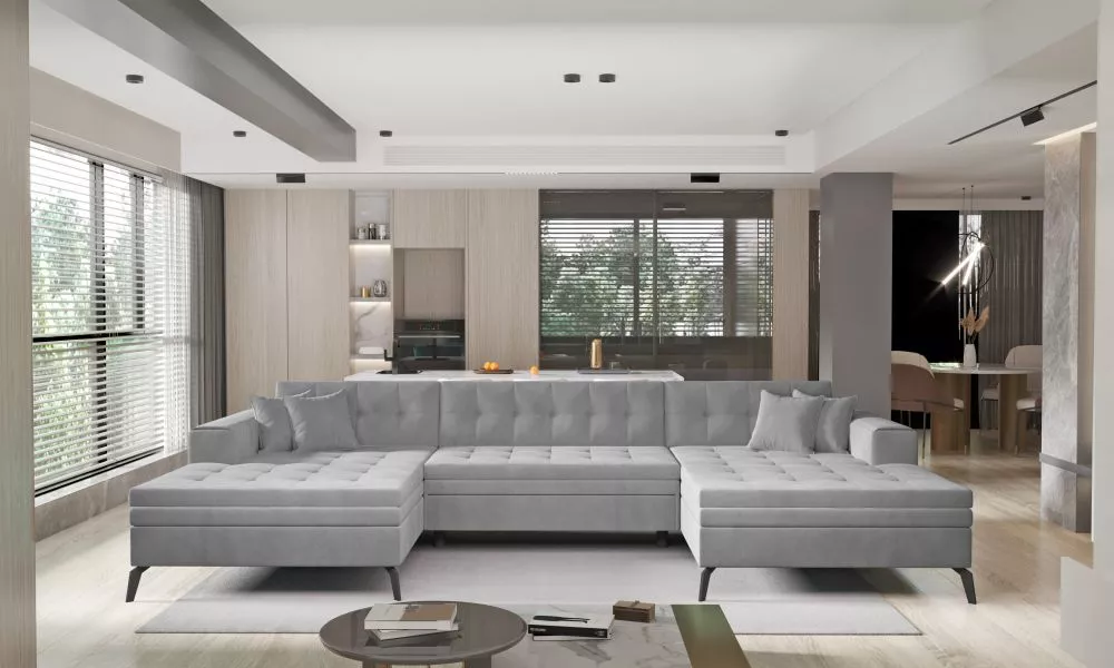 Dīvāns Vertizo Premium standard · Pelēks · 170 × 350 × 93 cm