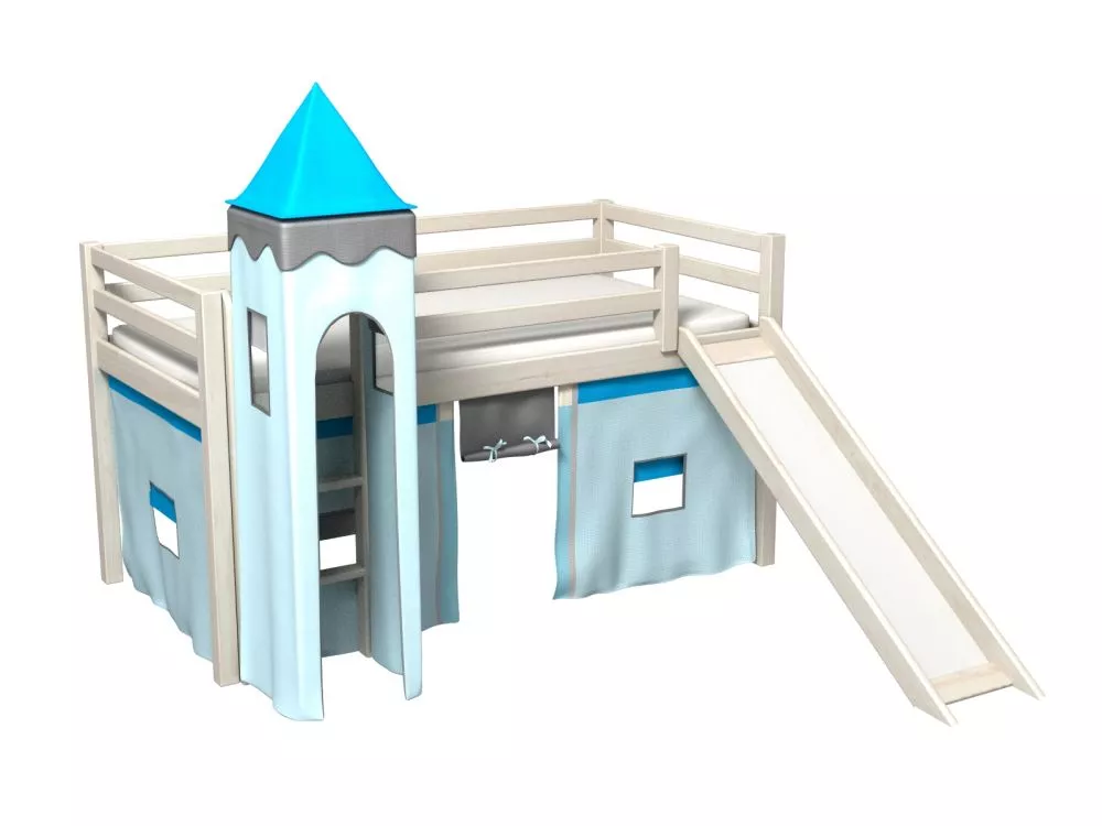 Bērnu gulta Gabi Z Tower ar stelāžu Guļamvietas platums: 80 cm, Guļamvietas garums: 180 cm, · 88 × 188 × 106 cm