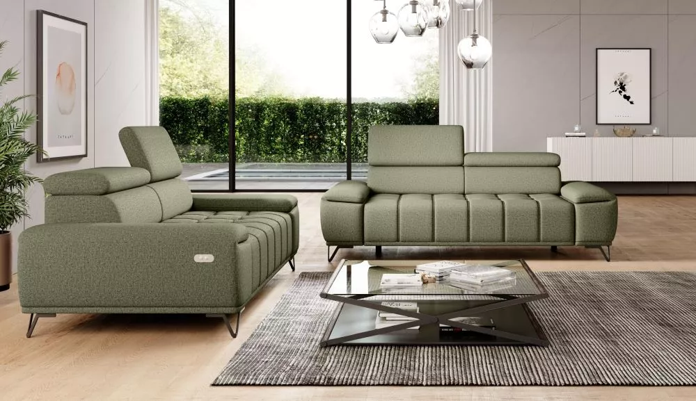Komplekts Palladio 3S+2S Standard · Zaļš · 110 × 212 × 77 cm