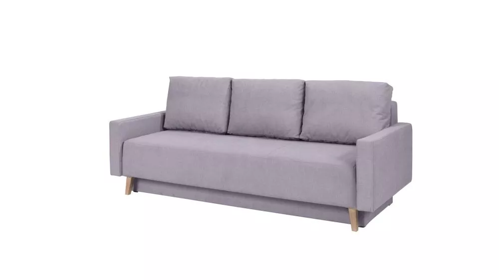 Dīvāns Oviedo 3S Standard · Pelēks · 95 × 215 × 86 cm