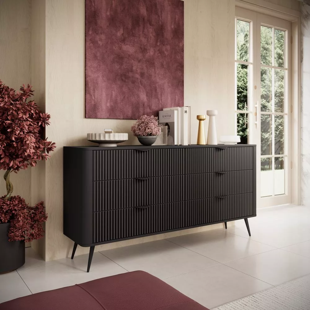 Kumode Lante B · Melns · 163.2 × 38 × 81.2 cm
