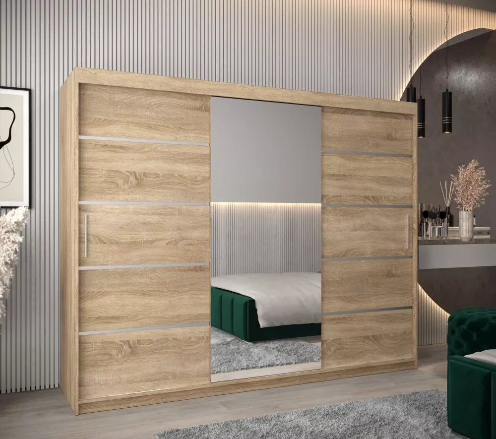 Skapis Verona 2 · Sonoma · 250 × 62 × 200 cm