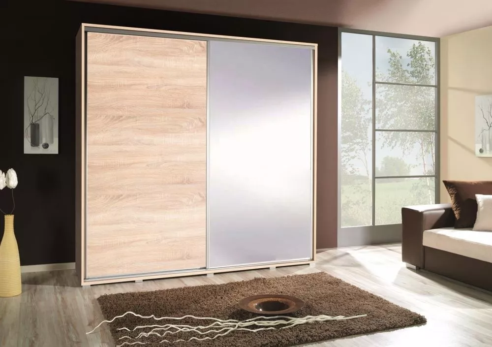 Skapis Penelopa 5 · Ozols sonoma · 205 × 66 × 215 cm