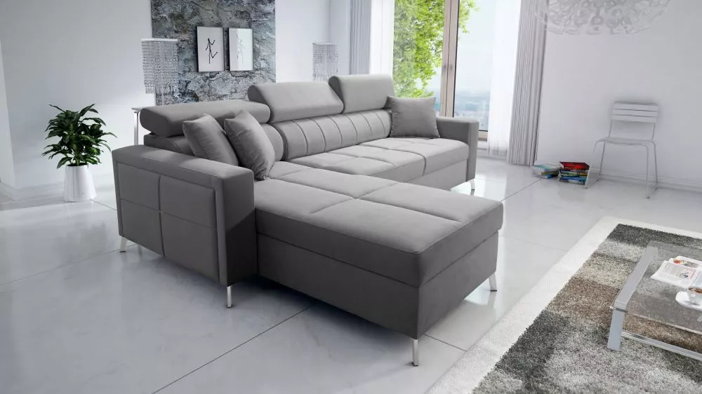 Dīvāns Side 1 Mini Standard · Pelēks · 171 × 250 × 83 cm
