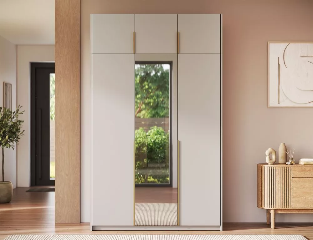 Skapis Alera 3 Plus · Kašmira · 148 × 58 × 250 cm