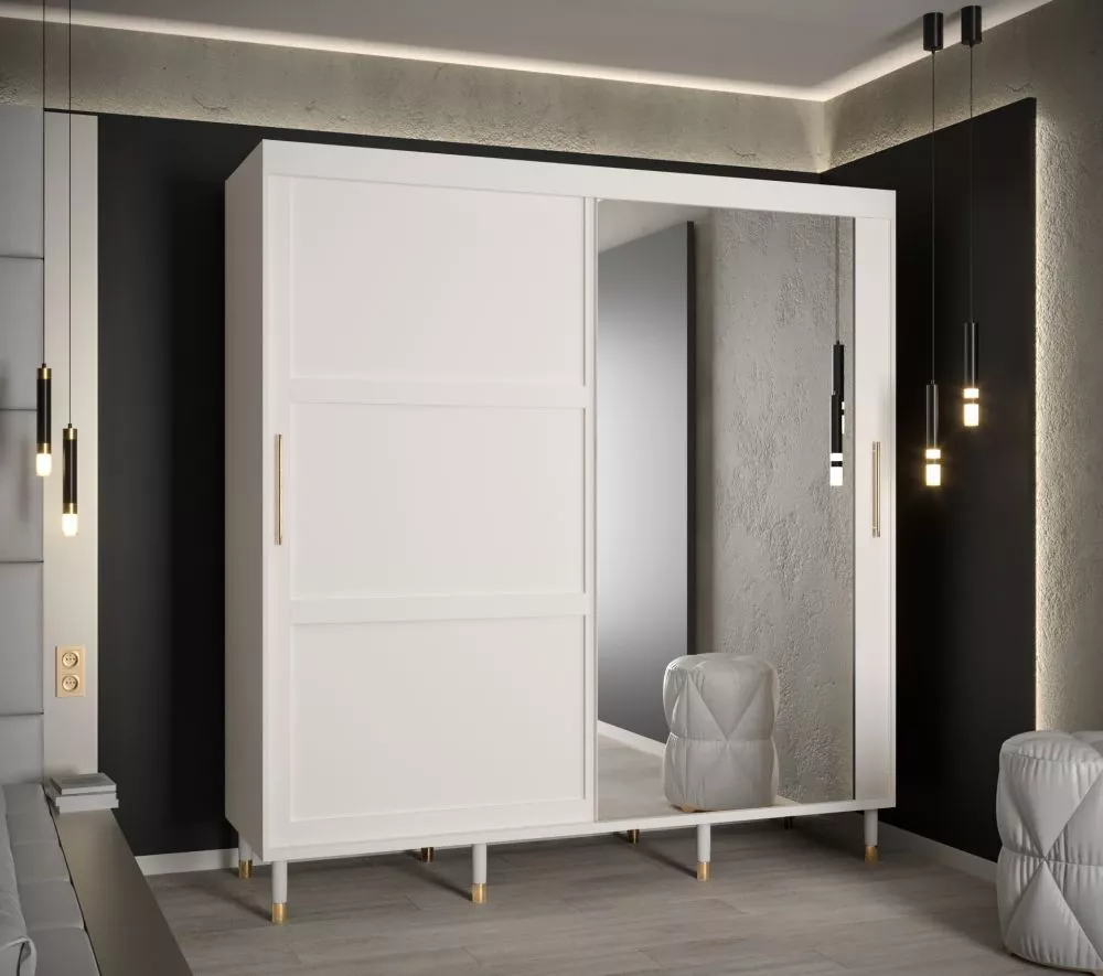 Skapis Calipso Ramiak 2 · Balts · 200 × 62 × 208 cm