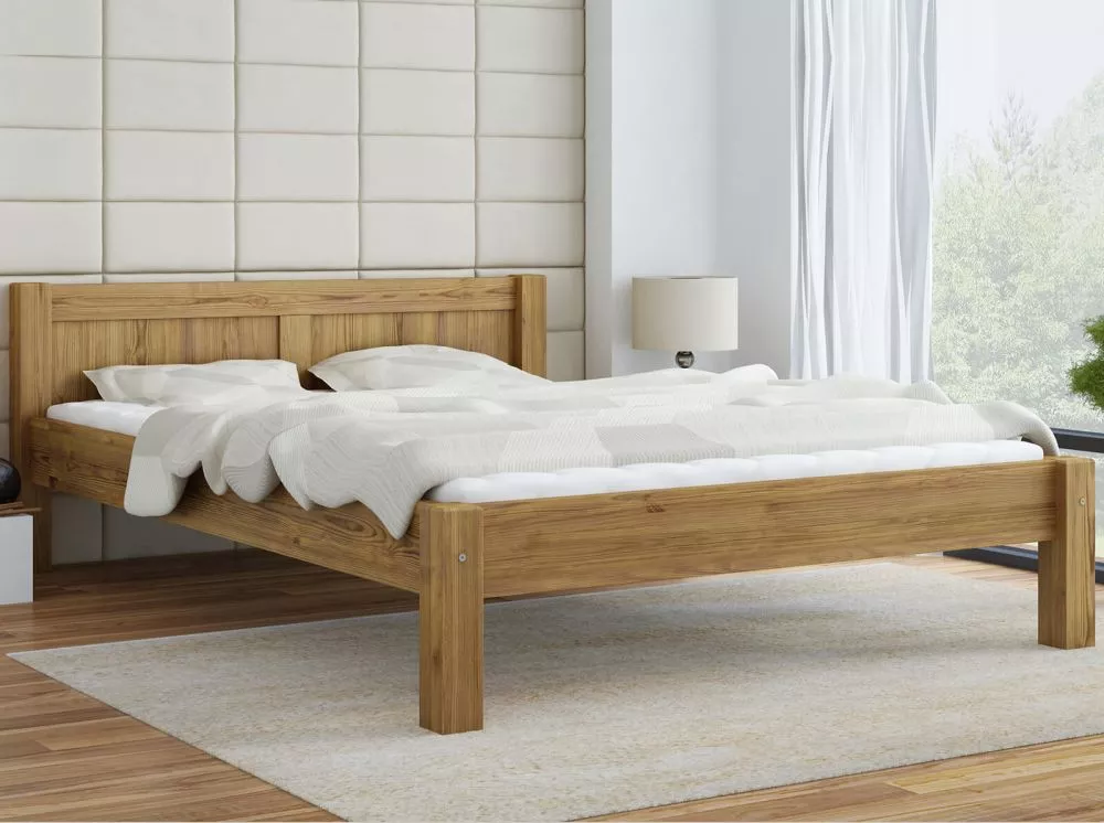 Gulta Wiktoria ar stelāžu Guļamvietas platums: 160 cm, Guļamvietas garums: 200 cm, · Eiropas ozols · 171 × 213 × 71 cm