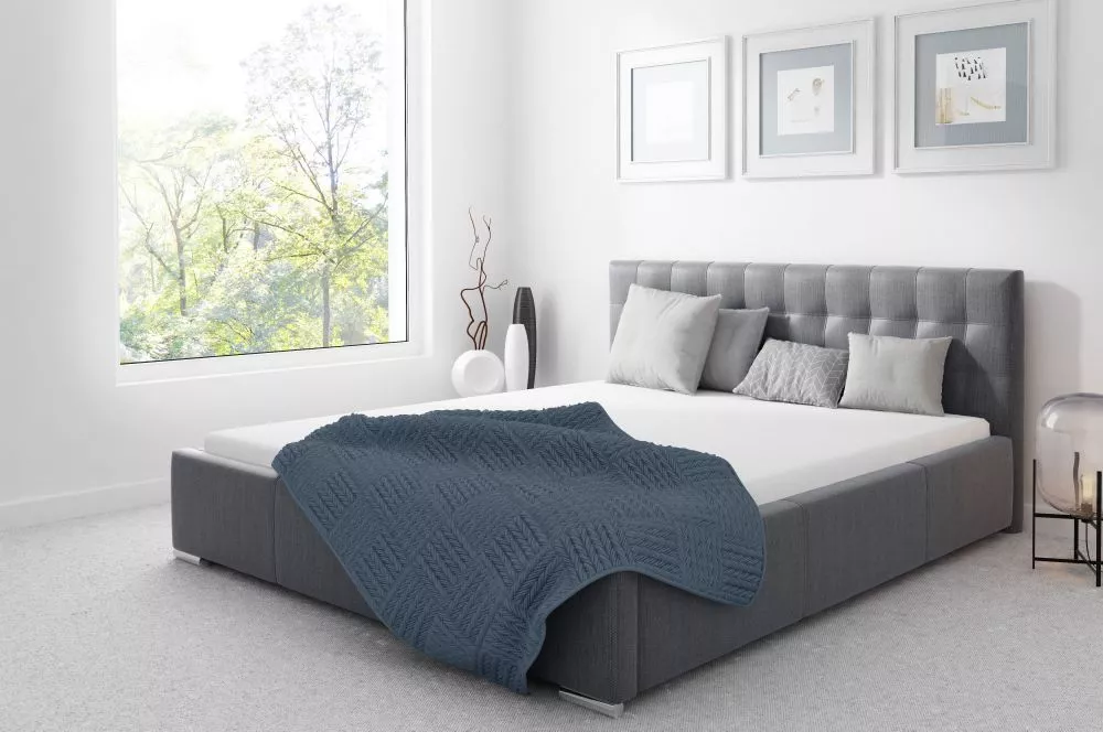 Gulta Vento Premium ar stelāžu Guļamvietas platums: 200 cm, Guļamvietas garums: 200 cm, stelāžas tips: metāla, · Pelēks 