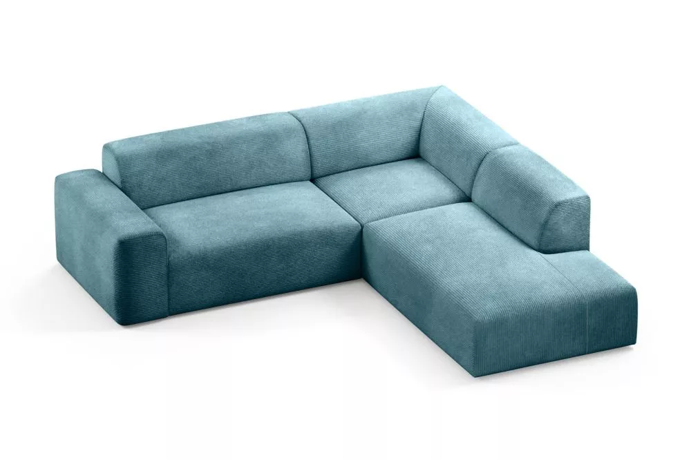 Dīvāns Zeus XL standard · Tirkīzs · 252 × 263 × 70 cm