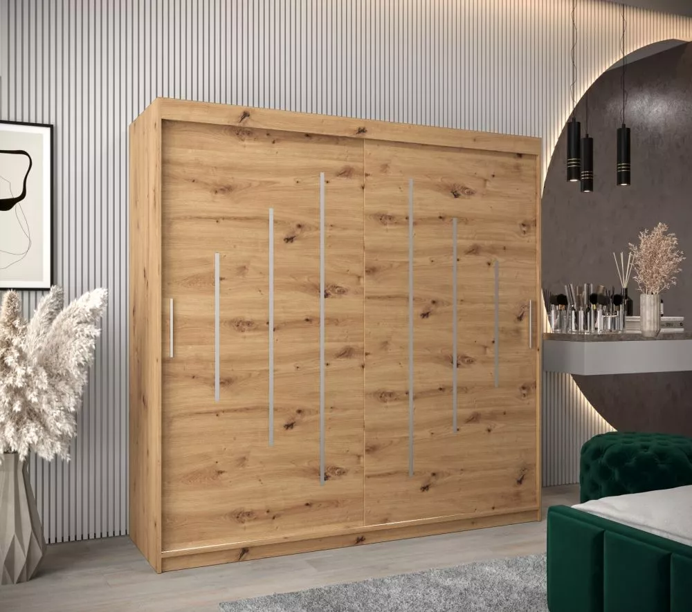 Skapis York · Ozols artisan · 200 × 62 × 200 cm