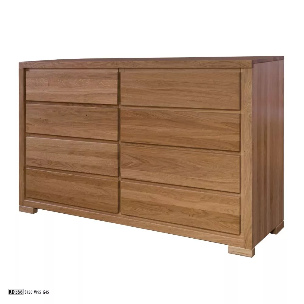 Kumode KD 356 · Tumšais ozols · 150 × 45 × 95 cm