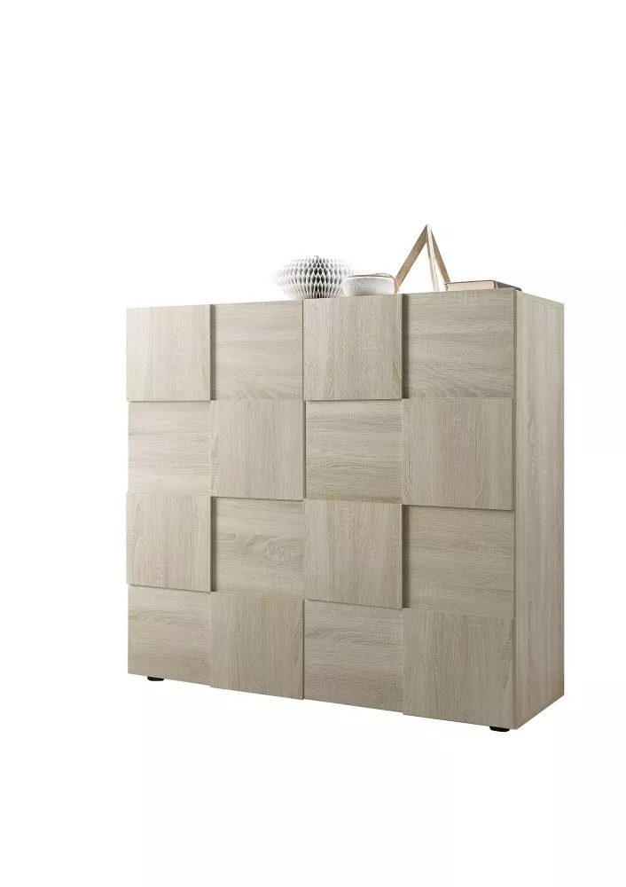 Grāmatu skapis Dama 04 · Sonoma · 121 × 43 × 111 cm