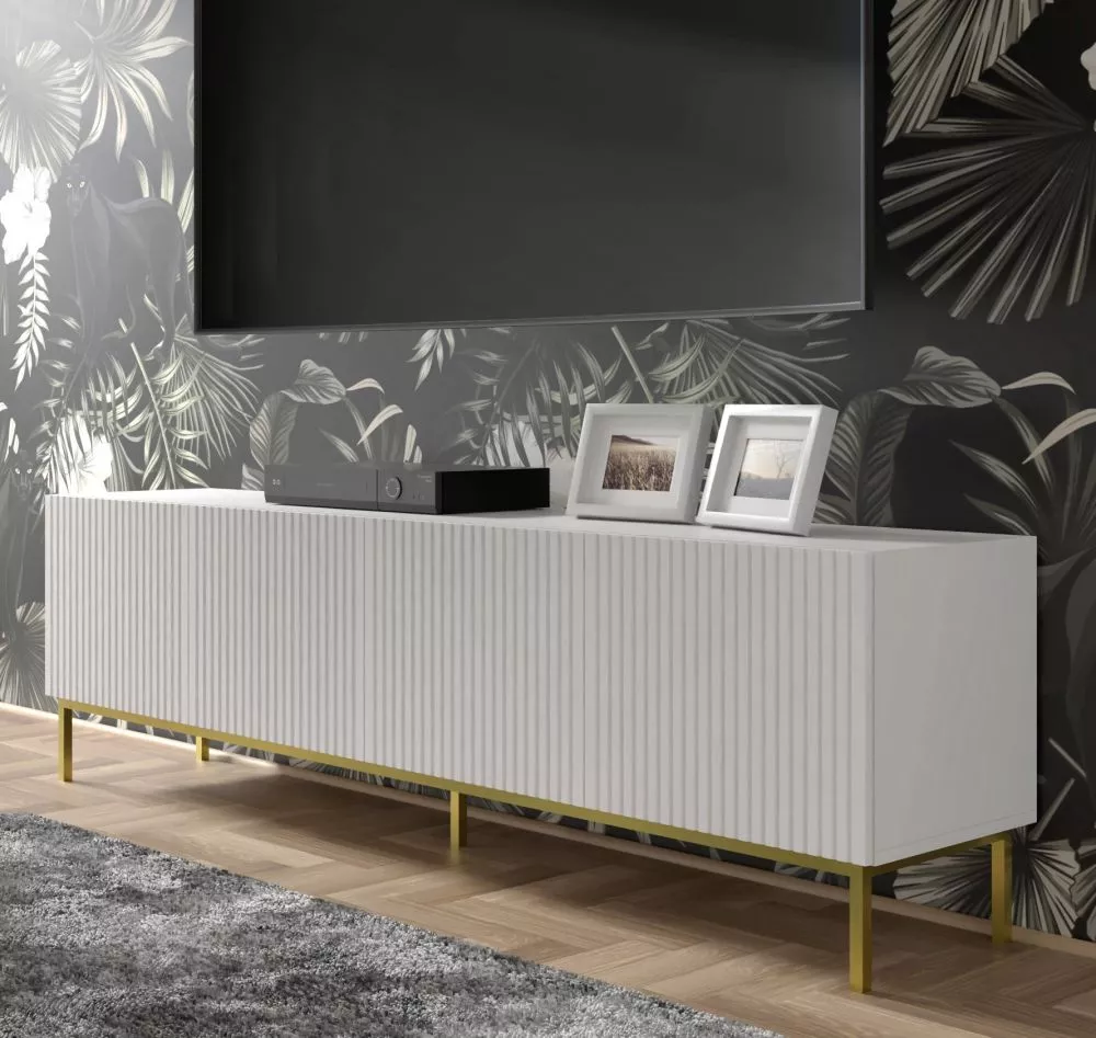 TV tumba Ravenna B Gold Frame RTV 4D · 199.6 × 41.8 × 57.8 cm