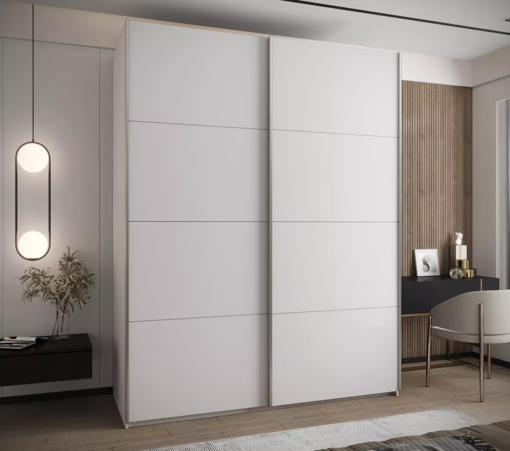 Skapis Lux 1 · Balts · 200 × 61 × 245.5 cm