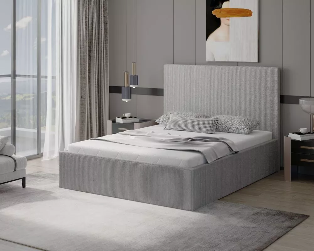 Gulta Fiore standard ar stelāžu Guļamvietas platums: 160 cm, Guļamvietas garums: 200 cm, stelāžas tips: koka, · Gaiši pe