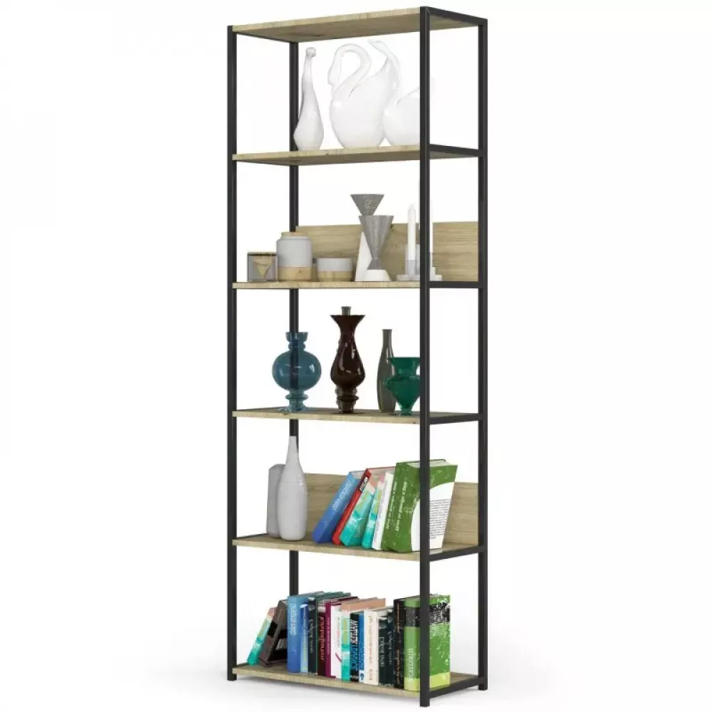 Plaukts Loft Black · Ozols artisan · 70 × 192 × 32 cm