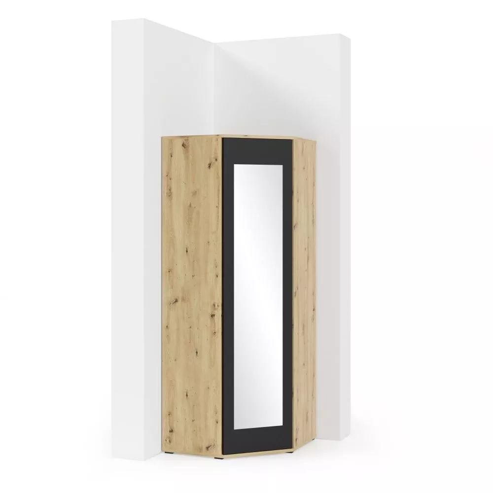 Skapis Corner Wardrobe L · 70 × 70 × 185 cm