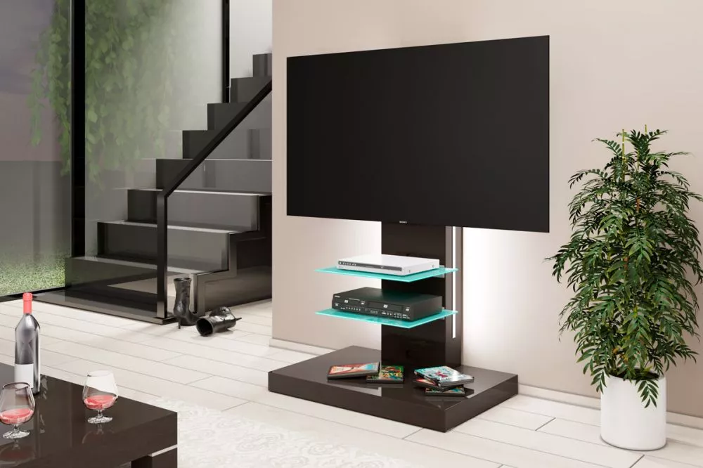 TV tumba Marino ar LED · Brūns · 78 × 54 × 132.5 cm