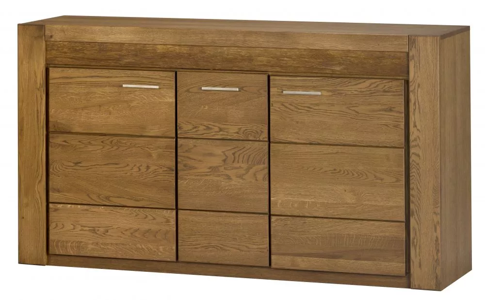 Kumode Velvet 45 ar LED · Ozols rustikal · 161 × 42 × 88 cm