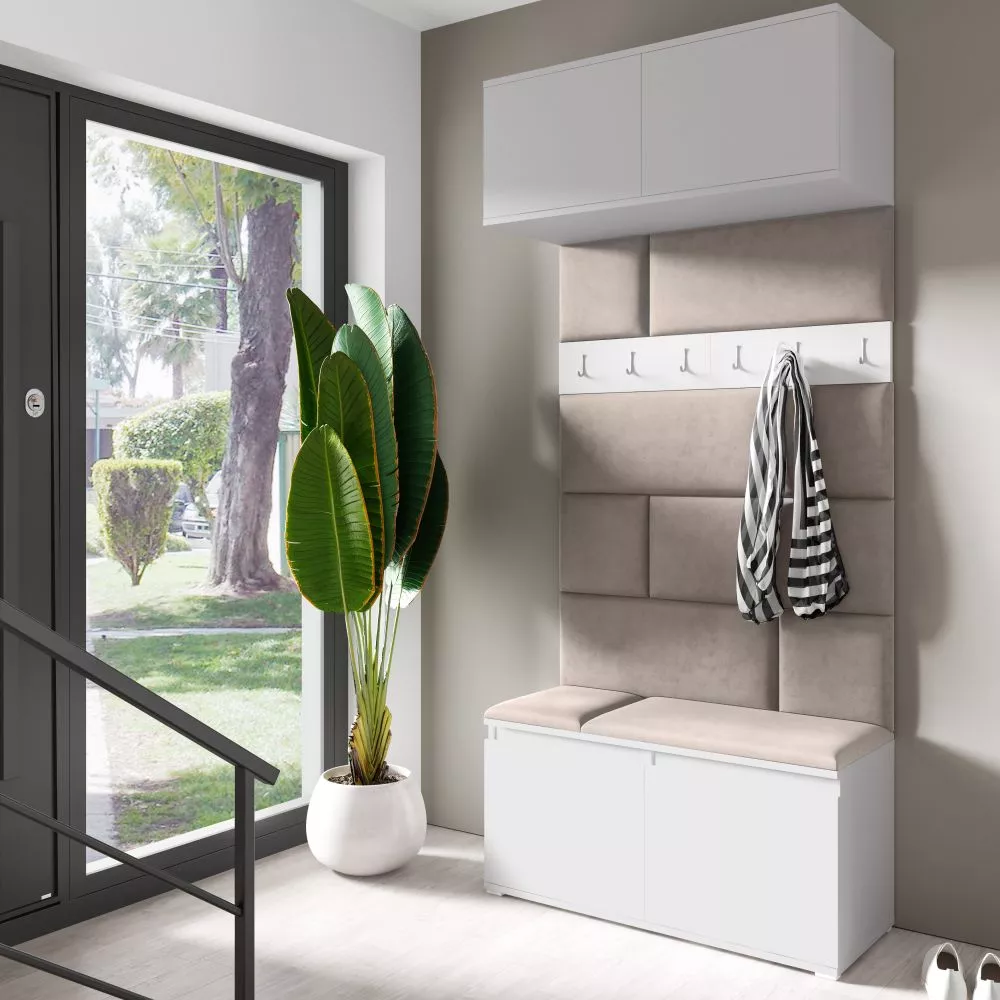 Apavu plaukts Emi 23 Trinity Korpusa krāsa: balts, · 100 × 225 × 40 cm
