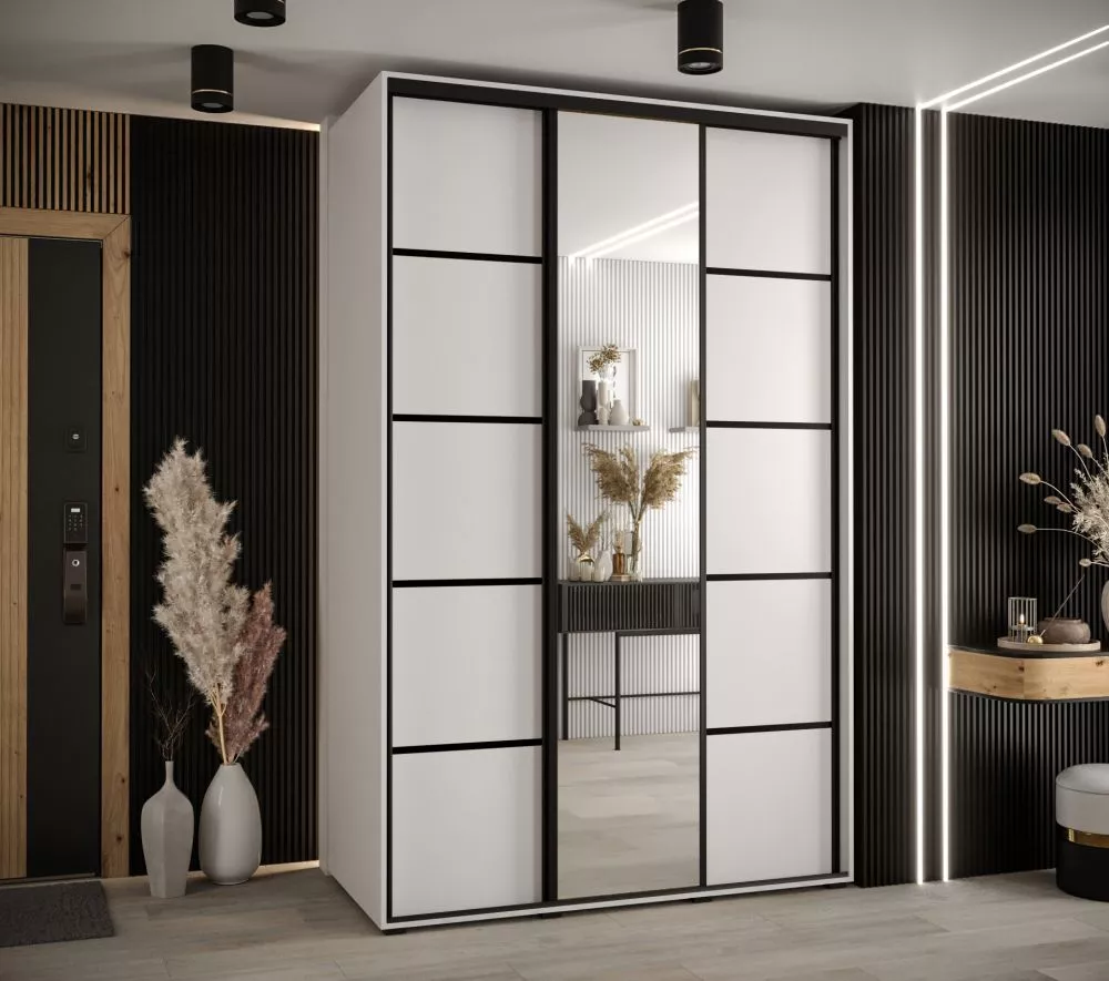 Skapis Cannes 5 · Balts · 150 × 60 × 205.2 cm