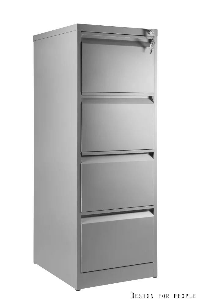 Kumode XD-001-4D · Pelēks · 47 × 60 × 132 cm