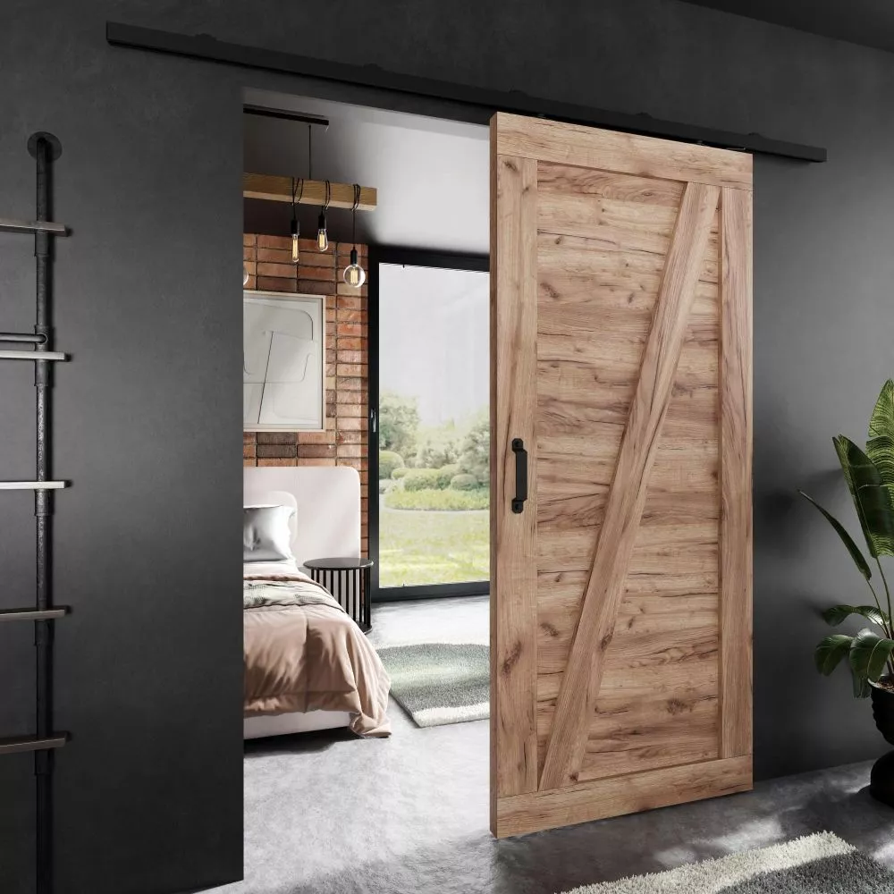 Bīdāmās durvis Adio HS45-3 · Ozols craft zelts · 86 × 205 cm