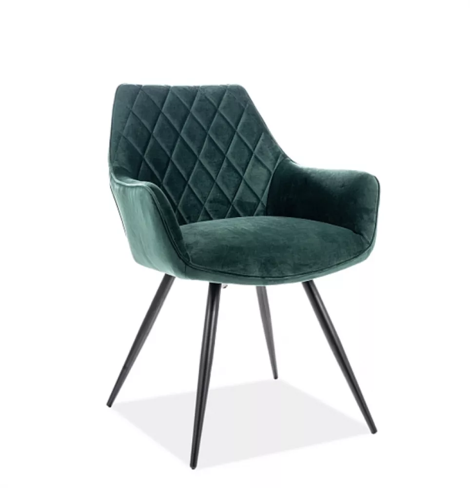 Krēsls Linea Velvet · Zaļš · 82 × 43 × 43 cm