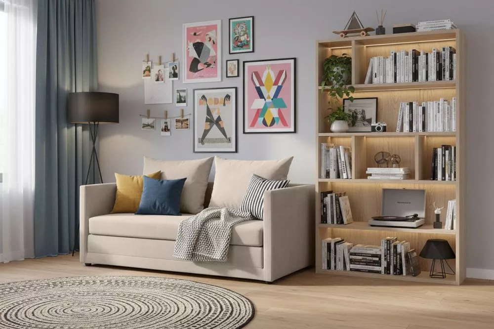 Dīvāns Bolek Sofa Standard · Bēšs · 67 × 128 × 76 cm