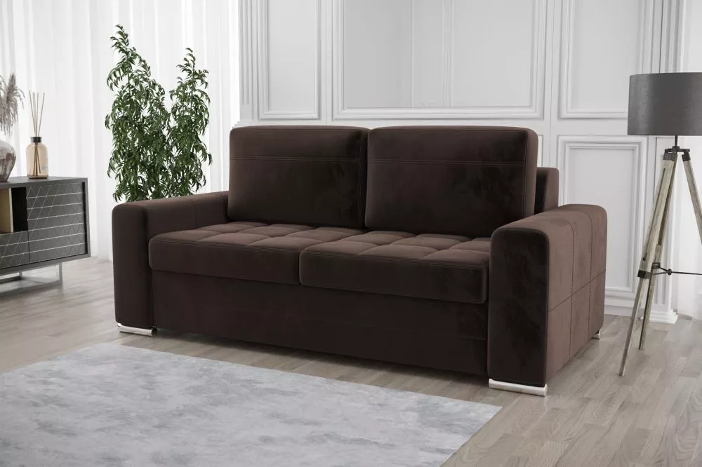 Dīvāns Verona 2 Sofa Standard · Tumši brūns · 100 × 167 × 82 cm