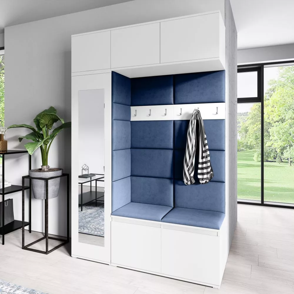 Apavu plaukts Emi 21 Trinity Korpusa krāsa: balts, · 145 × 225 × 40 cm