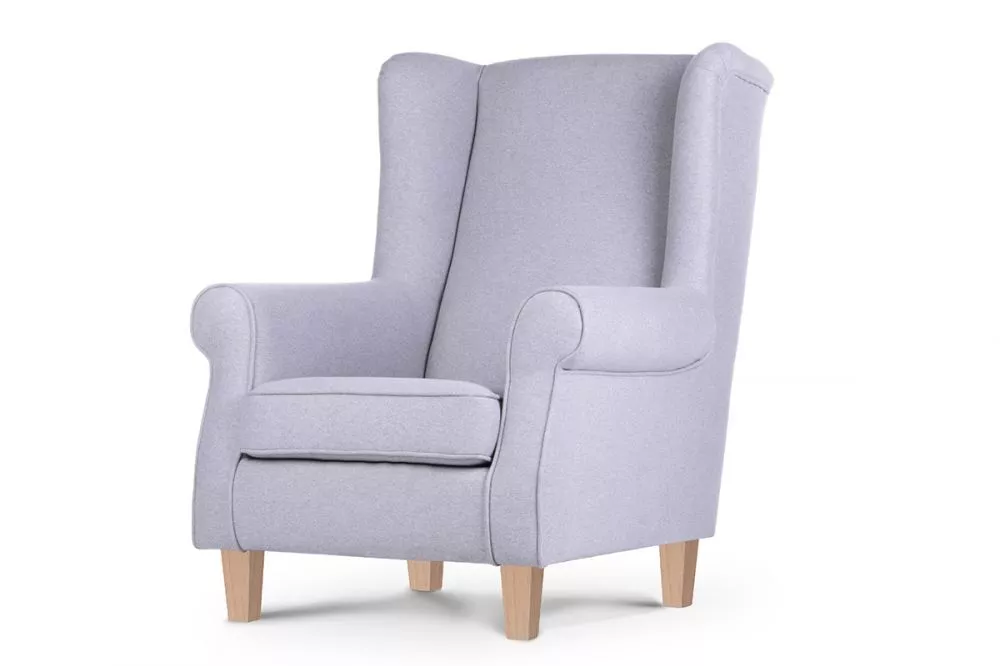 Mīksts krēsls Miles Beech Standard Sēdvietas dziļums: 56 cm, · Gaiši pelēks · 82 × 97 × 105 cm