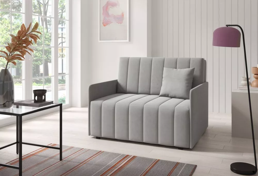 Mīksts krēsls Neo 2 standard Sēdvietas dziļums: 60 cm, · Pelēks · 120 × 97 × 85 cm