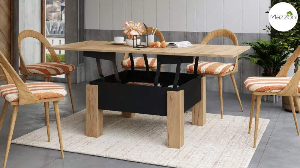 Žurnālgalds Oslo transformer Korpusa krāsa: ozols craft zelts, · 80 × 75 × 49 cm
