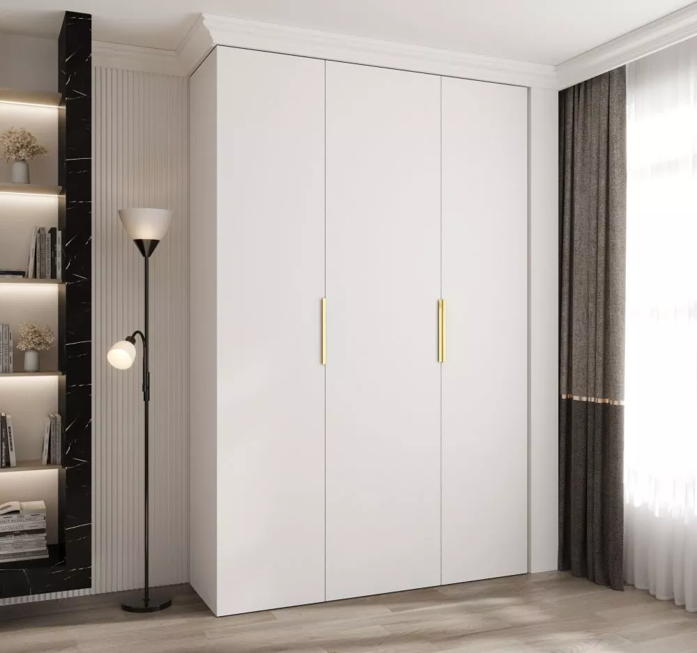 Skapis Como 4 · Balts · 160 × 50 × 245.5 cm