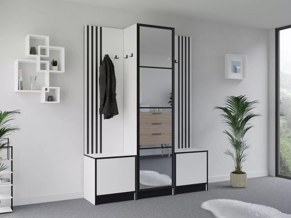 Koridora iekārta Eden Plus 16 · Balts · 159.4 × 39 × 205 cm