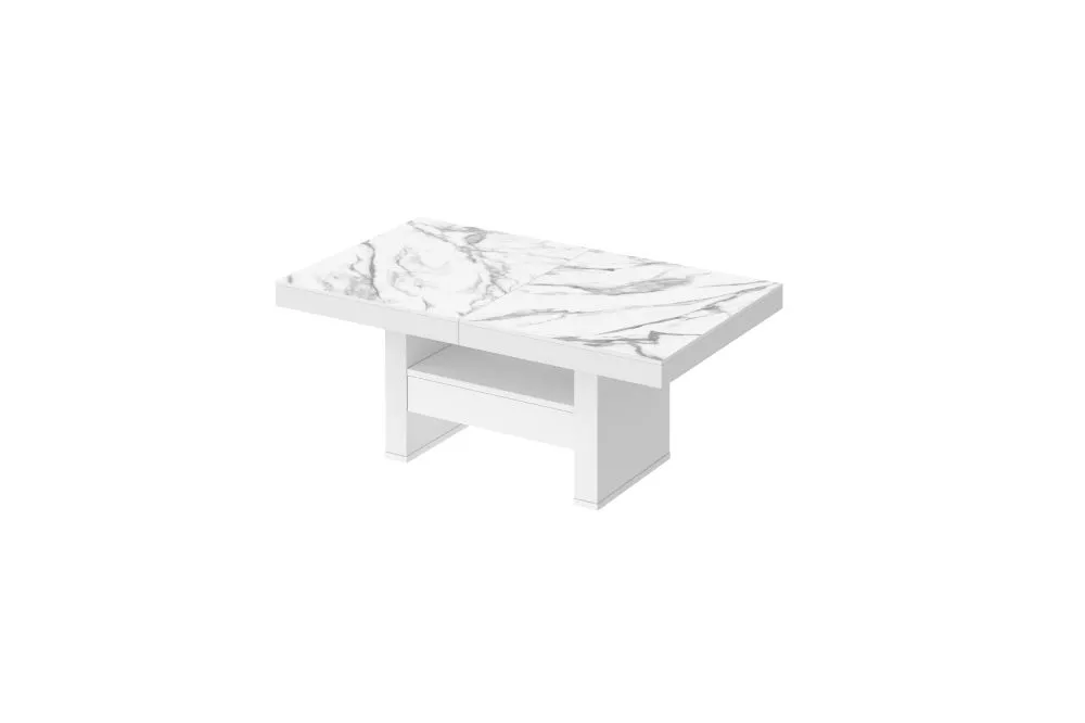 Žurnālgalds Aversa Lux Gloss Korpusa krāsa: balts, · 120 × 75 × 55.5 cm