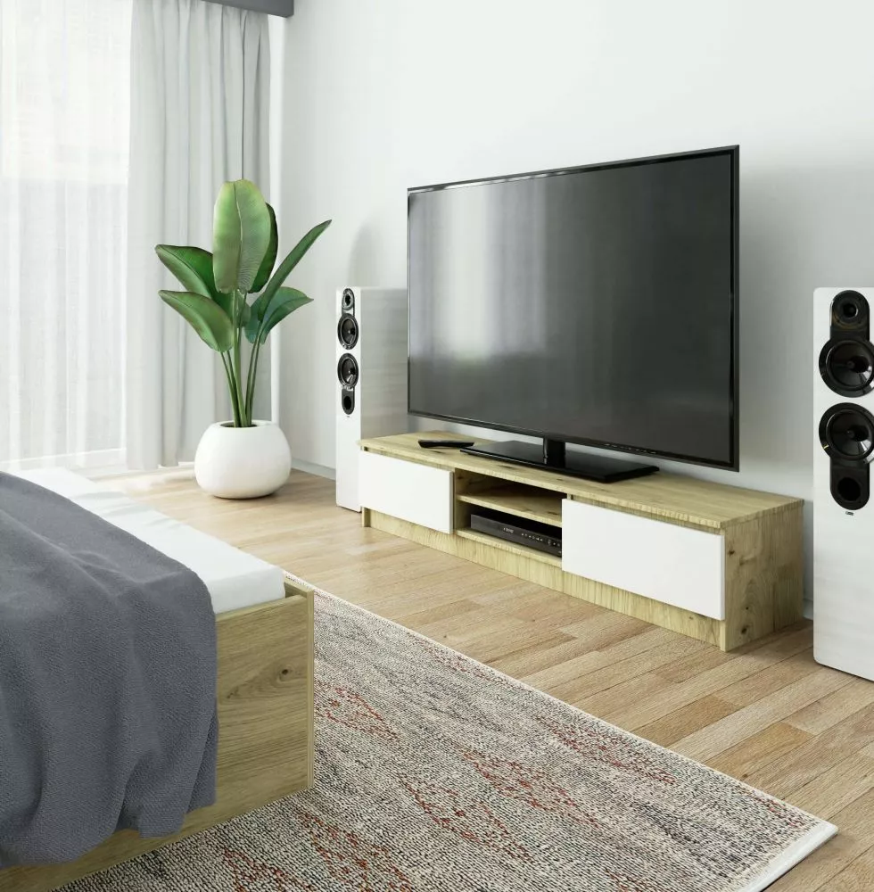 TV tumba RTV 2D1P Long · 160 × 40 × 33 cm