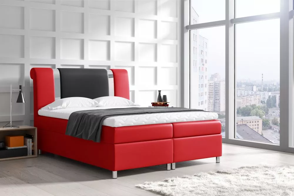 Gulta Mars Premium Standard Guļamvietas platums: 120 cm, Korpusa krāsa: sarkans, Guļamvietas garums: 200 cm, · 120 × 229