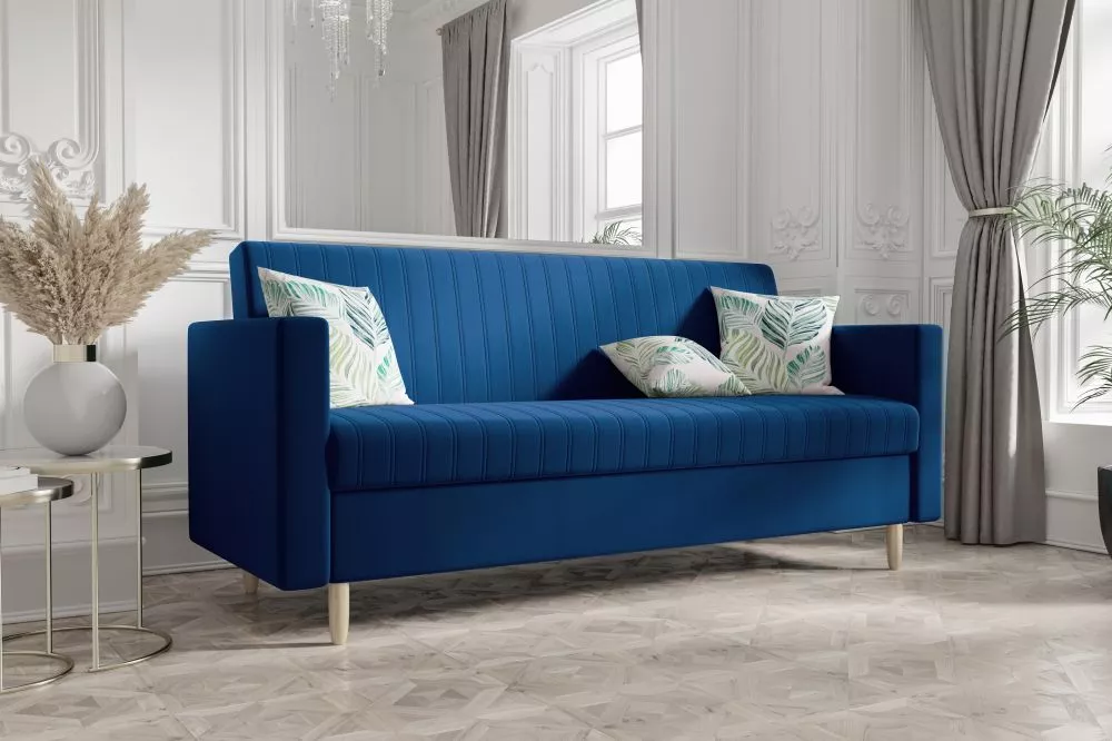 Dīvāns Melisa Sofa Standard · Zils · 80 × 216 × 98 cm