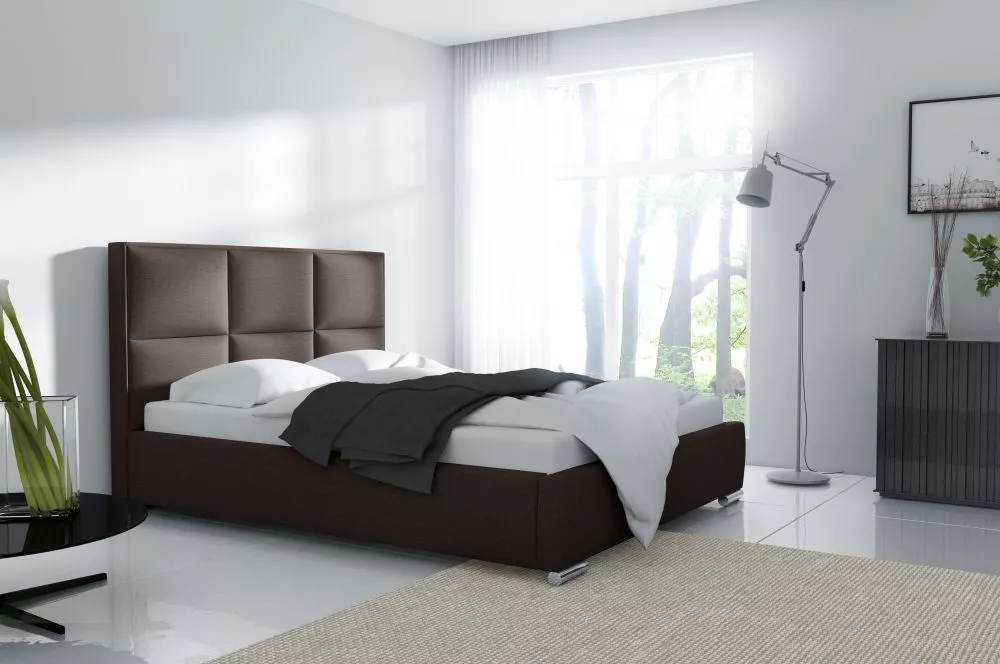 Gulta Mediolan Premium standard ar stelāžu Guļamvietas platums: 200 cm, Guļamvietas garums: 200 cm, stelāžas tips: metāl